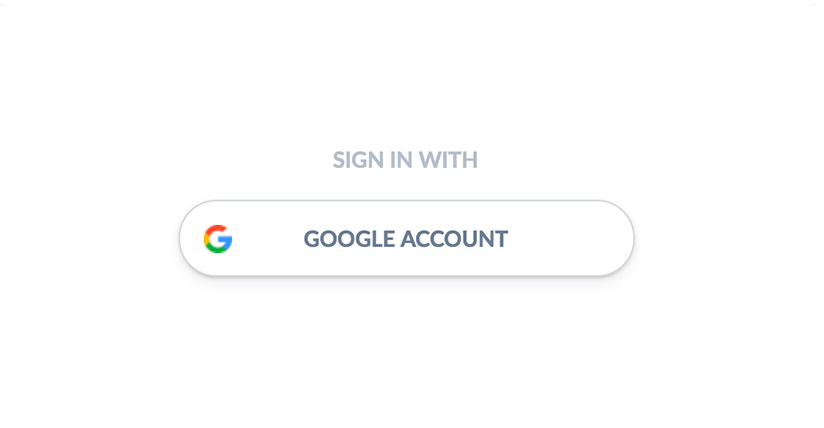 An example button to sign in with a Google Account